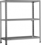 Simon Rack Comfort Heavy-Duty Shelving Unit 1000 x 800 x 300 mm, Maximum Load 100 kg, 3 Adjustable Shelves, Cellar Shelf, Storage Shelf, Grey