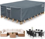 Patio m&ouml;&ouml;bli katted, veekindel Outdoor Cover 500D Heavy Duty All Weather Protection Ristk&uuml;likukujulised patio katted aiam&ouml;&ouml;bli jaoks, 110 "L x 84" W x 29" H - Hall