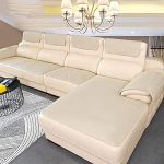 BK&MF diivanikate nahkdiivanile, super libisemisvastane diivanipadi diivanipadi, diivanim&ouml;&ouml;bli kaitsja eraldi saadaval beež 80 x 180 cm (31 x 71 tolli)