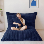 MAXYOYO XXL Bean Bag valmistatud Corduroy kangast, eemaldatav, hiiglaslik Bean Bag koos koheva vahtpolsterdusega, suur p&otilde;randapadi t&auml;iskasvanutele ja paaridele