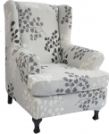 Wing Chair Slipcovers, 2 Pack Stretch Spandex Wing Back Chair Covers Diivan Slipcover Tr&uuml;kitud Wing Back Chair Slipcovers M&ouml;&ouml;bli kaitsja Diivan pehme elastse aluse jaoks
