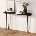 Moderner Konsolentisch Akzenttisch mit Metallbeinen f&uuml;r Wohnzimmer - Sofatisch im Industriestil