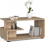 3 x Eliving kohvilaud, k&uuml;ljelaud Sonoma tammepuust (B x K x S: 90 cm x 44 cm x 50 cm)