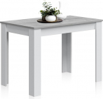 Habitdesign, Cloe k&uuml;ljelaud S&ouml;&ouml;gilaud v&otilde;i fikseeritud k&ouml;&ouml;gilaud kuni 4 inimesele Modernne disain Arctic White ja Cement Grey m&otilde;&otilde;tmetega: 109 x 78 x 67 cm (laius x k&otilde;rgus x s&uuml;gavus).