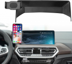 TTCR-II &uuml;hildub BMW X3 mobiiltelefoni hoidjaga, kohandatud sobiv baas BMW X3 X4 G01 G02 2022-2023, nutitelefoni hoidja 31,24 cm armatuurlaual 360&deg; p&ouml;&ouml;ratav reguleeritav mobiiltelefoni hoidja G01 Mobile