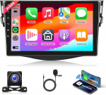2G 64G Android 13 autoraadio Toyota RAV4 2007-2012 9-tollise puuteekraaniga autoraadio traadita Carplay Android auto navigatsioon GPS peeglilink Bluetooth FM / RDS raadio WiFi USB + tagurduskaamera