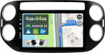 YUNTX [4GB + 64GB] Android 13 autoraadio VW Golf Plus/Tiguan (2004-2016)-[Integreeritud CarPlay/Android Car/DSP/GPS]-9-tolline IPS 2.5D kaamera + MIC-DAB/roolijuhtimine/peeglilink/Bluetooth