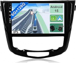 [6GB + 128GB] Android 14 Autoradio Nissan X-Trail Qashqai j11 Rouge (2014-2018)-[Integreeritud CarPlay/Android Car/DSP/GPS]-10.1-tolline IPS 2.5D kaamera + MIC-DAB/roolijuhtimine/peegel