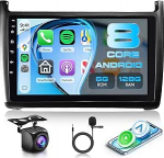 Rimoody 8 s&uuml;damikud 6+128G Android autoraadio VW Polo 6R 6C 9N 2008-2016 traadita Carplay, 9-tolline puuteekraaniga Android auto peeglilink Bluetooth FM/RDS/EQ WiFi GPS navigatsioon roolijuhtimine