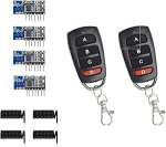 QIACHIP traadita 433 MHz RF moodul RX480E-4C vastuv&otilde;tja sisseehitatud &otilde;pikood 1527 dekodeerimine 4 kanaliga v&auml;ljund ja saatja kaugjuhtimine Arduino jaoks