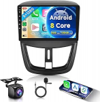 6G+128G 8 Core Wireless Carplay Android autoraadio Peugeot 207 2006-2015 9-tolline autoraadio puuteekraaniga Android auto navigatsiooniga GPS WiFi Mirror Link Bluetooth FM/RDS raadio DSP EQ/USB/SWC tagumine osa