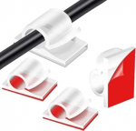 40 l&auml;bipaistev Kabel-Clips - selbstklebender Draht-Organizer, f&uuml;r Innen- und Au&szlig;enbereich, selbstklebende Kabel-Ordnungshaken, Kabel-Organizer, Kabel-Management-Halter