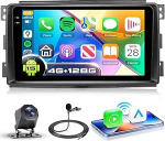 4G + 128G autoraadio Android 15 Mercedes Benz Smart Fortwo 2005-2010, 9-tolline HD puuteekraan koos juhtmevaba Carplay Android autoga, autoraadio GPS Wi-Fi USB Bluetooth FM RDS kaameraga.