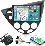 2G + 64G Androidi autoraadio Ford Focus 1998-2005 juhtmevaba Carplay & Android Car, 9-tolline puuteekraaniga autoraadio WiFi, GPS navigatsiooniga, Bluetooth, FM RDSiga