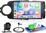 4G + 64G autoraadio Android 15 Toyota Yaris Grmn 2012-2017, 9-tolline 1280 x 720P HD puuteekraaniga autoraadio traadita Carplay Android auto GPS Wi-Fi USB Bluetooth 5.0 FM RDS raadio tagurdamine