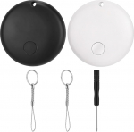 LOSHALL 2/4 Pack Smart Tags eseme leidjad t&ouml;&ouml;tavad koos Apple Find My (ainult iOS), Tracker Tag Item Locator v&otilde;tme, pagasi, seljakoti, rahakoti, lemmiklooma jaoks (1 valge + 1 must)