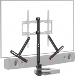 Barkan Universal Soundbar Bracket & Shelf Multimedia, paigaldamiseks teleri kohale v&otilde;i alla, 13 - 80-tollise teleri jaoks, enamikule Soundbaridele, mahutab kuni 6,5 kg, libisemiskindel klamber