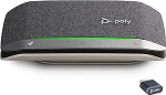 Poly Sync 20+ Kaasaskantav Bluetooth konverentsik&otilde;lar (Plantronics) - m&uuml;ra/kaja t&uuml;histamine - USB-C Bluetooth adapter - &uuml;hildub Teams, Zoom, PC, Mac, mobiiltelefoniga
