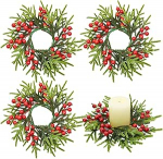 J&otilde;uluk&uuml;&uuml;nla r&otilde;ngad p&auml;rg 4 tk j&otilde;ulukaunistused punaste marjadega m&auml;nnikoonused m&auml;nnikoonused k&uuml;&uuml;nla hoidja j&otilde;uludeks pulmakingi kaminalaud kodu kaunistamiseks