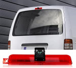 SIXWIN 720P tagantvaate kaamera koos piduritulega, auto tagurduskaamera VW Caddy 2003-2015, 140&deg; lai nurk, IP67 veekindel, &ouml;ine n&auml;gemine infrapunavalgustusega