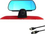 Tagfahrkamerasystem mit 17,8 cm (7 Zoll) aufsteckbarem Spiegel-Monitor kompatibel f&uuml;r Ford Transit Van V636 2014 - n&uuml;&uuml;d Transporter Van