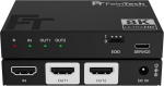 FeinTech SP210 HDMI 2.1 Splitter 1 in 2 Out 4K 120Hz 8K VRR ALLM Splitter koos Downscaleriga 2 monitorile samaaegselt, CEC Pass, &uuml;hildub HDCP 2.3, HDR, Dolby Visioniga