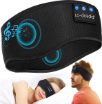 LC-dolida Sleep Headphones Bluetooth 5.4, Sleep Headband, Headband, Sleep Mask, Sports Headphones, Music Sleeping Headband for Sports Training, Jogging, Yoga, Travel