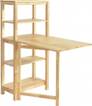 SoBuy FWT70-N Folding Dining Room Table with Shelf Rubber Wood Folding Table Kitchen Table Desk Wooden Table for Kitchen Dining Room W x H x D x H x D x H x D x H x D x H x H x D x H x H x H x D