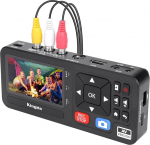 King Ma 3-tolline videograbber, 1080P 30FPS VHS videoregistraator Digiteerimine Capture RCA, VCR, DVD, VHS kassetid, Hi8, videokaamerad, Gaming TF/SD/USB Storsage (AV)
