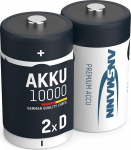 ANSMANN D suurus 10000mAh NiMH suure v&otilde;imsusega akud (2 tk)