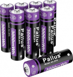 Pallus 1,5 V AA laetav liitiumaku, 8 3000 mWh liitiumakude pakett suure mahutavusega, 1600 ts&uuml;klit pikk kestvus, ei m&auml;luefekti, madal enesepurunemine, 2 tundi kiirlaadimist.