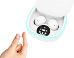 TWS traadita Bluetooth 5.4 v&auml;ikesed n&auml;htamatud mini k&otilde;rvaklapid In-Ear ENC m&uuml;ravastased pehmed k&otilde;rvaklapid mikro k&otilde;rvaklapid v&auml;iksematele k&otilde;rvadele peidetud pisikesed k&otilde;rvaklapid mikrofoniga iPhone'ile