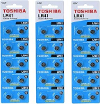 TOSHIBA LR41 AG3 1.5V LEELISPATAREI 3PACK X (10TK) =30