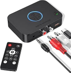 Bluetooth 5.4 adapter Stereos&uuml;steem, Bluetooth saatja vastuv&otilde;tja Aux 3,5 mm RCA pistikupesaga, Bluetooth Aux adapter, HiFi Bluetooth saatja vastuv&otilde;tja 3D Surroundiga TV-k&otilde;larite projektoritele