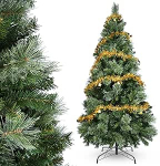 YEAUPE PRO kunstlik PVC j&otilde;ulupuu 160 cm 800 tipuga, 3 osa lihtsaks kokkupanekuks, kompaktne, metallist alus