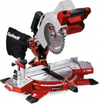 Einhell Cordless Cutting Saw TE-MS 18/210 Li-Solo Power X-Change (Li-Ion, 18 V, 3,000 min-1, Tilting Saw Head, X-Tend Workpiece Pads, HM Precision Saw Blade, without Battery and Charger)