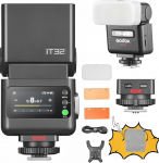 Godox iT32 & X5C TTL kaamera v&auml;lk 2.4GHz HSS 1/8000s GN18 koos magnetilise hajutiga Canon kaameratele