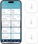 Aqara temperatuuri ja &otilde;huniiskuse andur, 3 tk, n&otilde;uab Aqara Hubi, Zigbee, kaugseireks ja nutikoduks, traadita h&uuml;gromeetri termomeeter, &uuml;hildub Apple HomeKit, Alexa, IFTTTT-ga