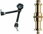 Manfrotto 244N Magic Arm M. Lukustusnupp, must ja adapteriotsik (16mm)