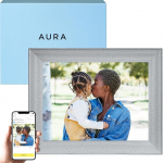 Aura Mason Luxe Smart Digital Photo Frame 9,0-tolline HD WiFi Cloud Digital Photo Frame, tasuta piiramatu salvestusruum, fotode saatmine k&otilde;ikjalt - Liivakivi