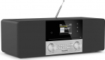 TechniSat DIGITRADIO 3 IR Stereo DAB raadio kompakts&uuml;steem (DAB+, FM, CD m&auml;ngija, Bluetooth, Internet raadio, USB, k&otilde;rvaklapid, AUX sisend, raadio &auml;ratuskell, 20 Watt RMS) Must