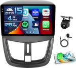 4+128G Android 15 autoraadio Ford Focus 2004-2011 koos 9-tollise sisekraaniga, mis toetab traadita Carplay ja Android auto peeglilink raadio FM/RDS GPS WiFi BT SWC