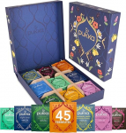 Pukka tee kinkekomplekt, orgaaniline taimetee, teekarp, j&auml;tkusuutlik teekomplekt, ideaalne igaks juhuks, kingiidee, 9 varianti, 45 teepakendit.
