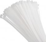 Unifizz kaablipaelad 400mm x 3.6mm valge pakend 200 - Raske nailonist kaablipaelad komplekt juhtmete juhtmete juhtimiseks, tugevad plastist kaablipaelad kodumajapidamises, kontoris ja DIY-sektoris