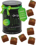 Hallingers Genuss Manufaktur j&otilde;ulukommid kingitus - Dubai Style Alkoholivaba, k&auml;sitsi valmistatud Premium Fine Cocoa, Elegantne kingituspurk "Merry Christmas Dubai", kingiidee naistele, j&otilde;ulud