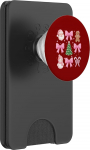 Kokette Schleife Rosa Baum Weihnachtsmann Lebkuchen Schneemann Xmas Candy PopSockets PopWallet f&uuml;r MagSafe