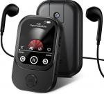 64GB MP3-m&auml;ngija Bluetooth 5.4 koos 180&deg; klapiga kaameraga, RWSRW Mini-muusikam&auml;ngija HD-k&otilde;lar FM-raadio Fotoalbum Ideaalne Hi-Fi heli e-raamatute lugeja, spordi sammuloendur (must)