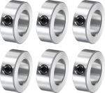 hankimise kaart 6 tk komplekt kruvikraanid, 7/8 "Bore, tsingitud s&uuml;sinikterasest v&otilde;llikraanid, 1,5" OD, 0,55" laius, lukustus telgikraanide klamber (&otilde;&otilde;nes, kergekaaluline)