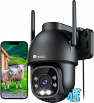 ctronics 3G/4G LTE Outdoor Surveillance Camera with SIM Card, 355&deg;/90&deg; Swivelling PTZ IP Camera Outdoor, Person Detection, Car Tracking, 30 m Colour Night Vision, 2-Way Audio, Cloud/TF Memory, IP66