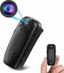 Kehakaamera HD1080P Mini valvekaamera v&auml;ike kaamera liikumistuvastuse, &ouml;&ouml;n&auml;gemise ja pildisalvestusega - kaasaskantav mini politseikaamera, kehakaamera turvalisuseks, jalgrattas&otilde;iduks, v&auml;ljas&otilde;iduks ja j&auml;relevalveks